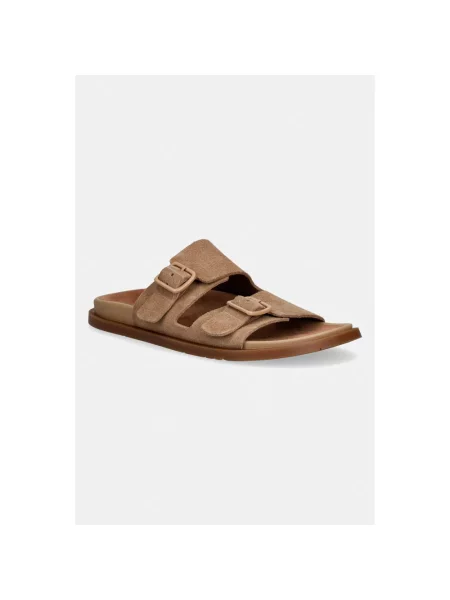 Camper klapki zamszowe Lluc Sandal beżowe