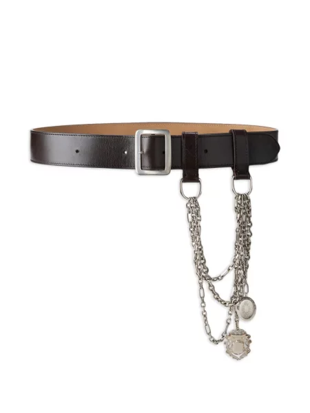 Cu centură curea Ralph Lauren Collection din piele maro