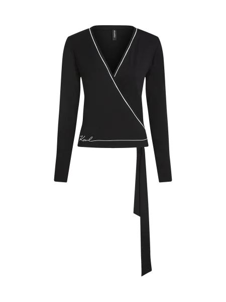 Karl Lagerfeld Majica črna bela