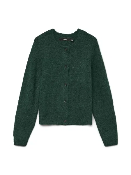 VERO MODA Geacă tricotată VMNOVAH pin verde