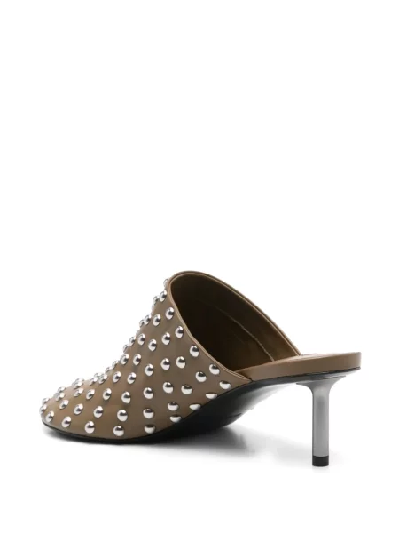 Mule natikače Jil Sander sa šiljcima zelena