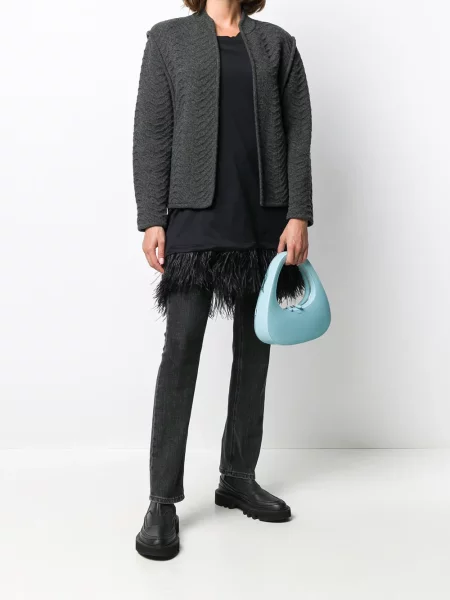 Kardigan Issey Miyake Pre-owned šedý