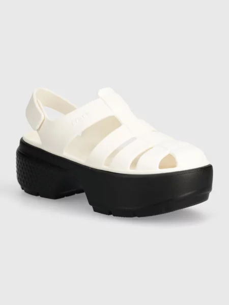 Сандали Crocs Stomp Fisherman Sandal с платформа бяло
