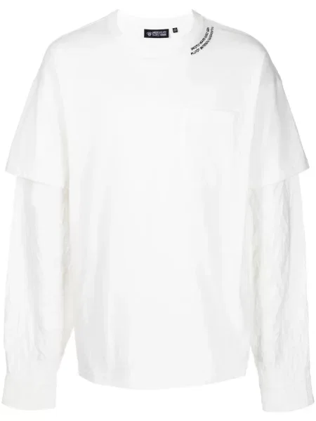 Tricou Mostly Heard Rarely Seen lung alb