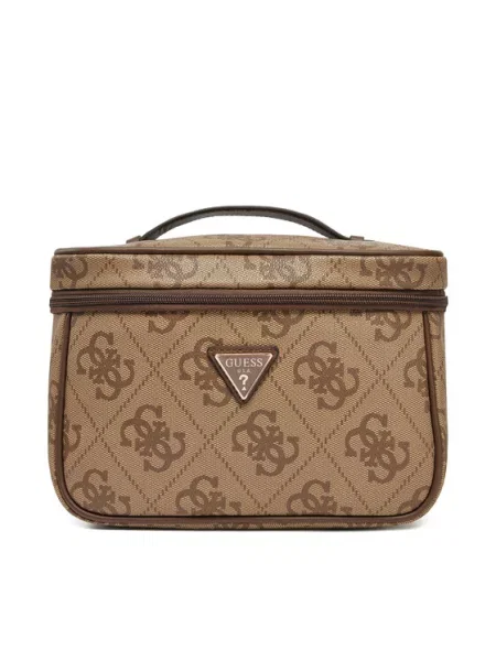 Kozmetička torbica Guess smeđa