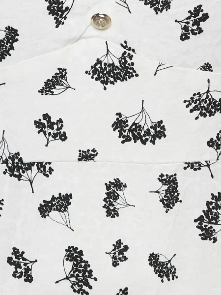 Rochie mini Maje cu model floral cu imagine de costum alb