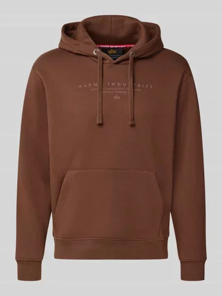 Bluza z kapturem o kroju relaxed fit z mieszanki bawełny z detalem z logo Alpha Industries