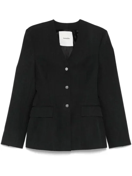 Marynarka Nanushka wełniana szara