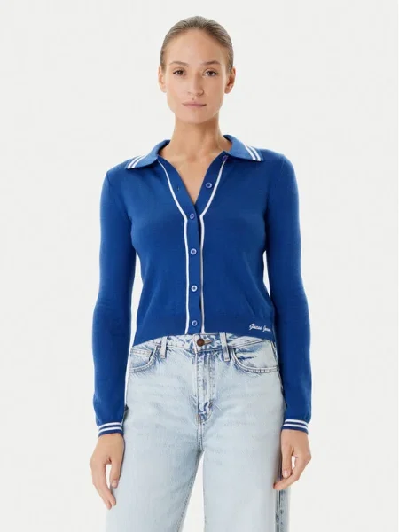 Guess Jeans Kardigán kék