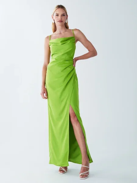 BWLDR Rochie de seară Reenie măr verde