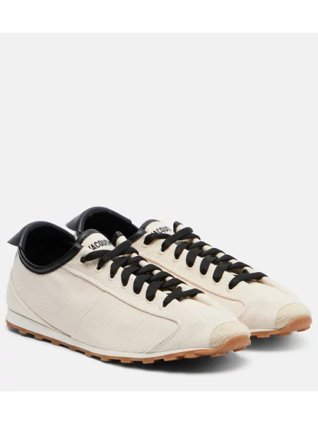 Кожени маратонки Jacquemus бежово