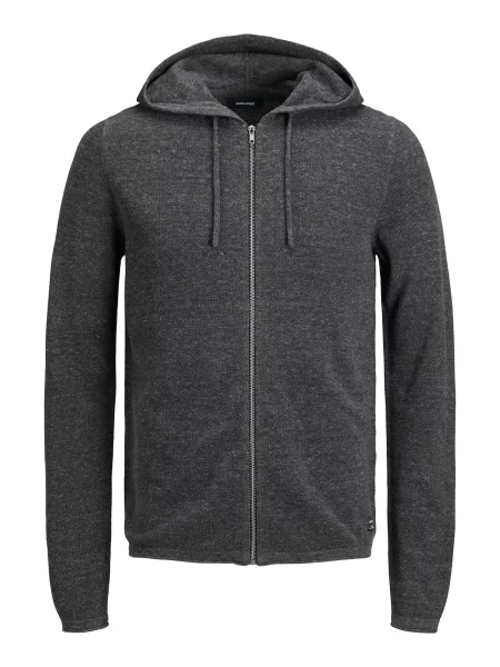 JACK & JONES Geacă tricotată JJEHill grafit gri
