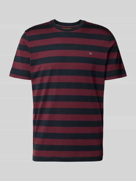 T-shirt w kroju regular fit z haftowanym logo Christian Berg Men