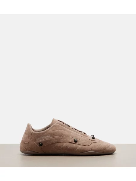 Sneakerși Balenciaga din piele de căprioară bej