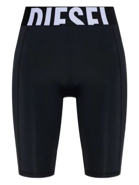 Pantaloni scurți Diesel cu autograf negru