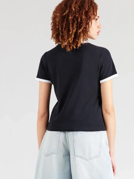 CONVERSE Tricou roșu / negru alb