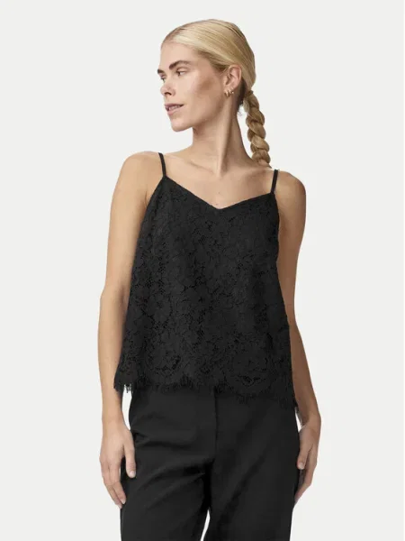 Top Yas cu perle negru