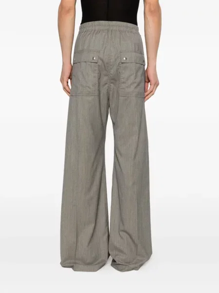 Stahovací šňůrka kalhoty Rick Owens šedé