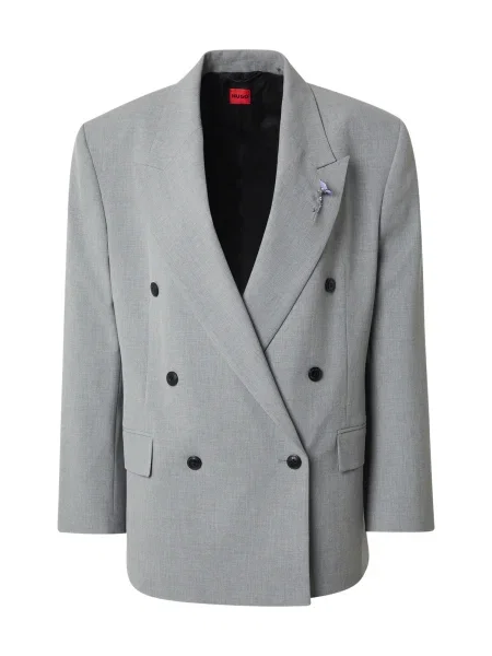 HUGO Sacou Antegi amestecat gri