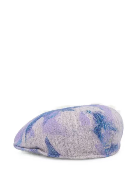 Căciulă Kangol fără toc cu imagine cu imprimeu abstract violet