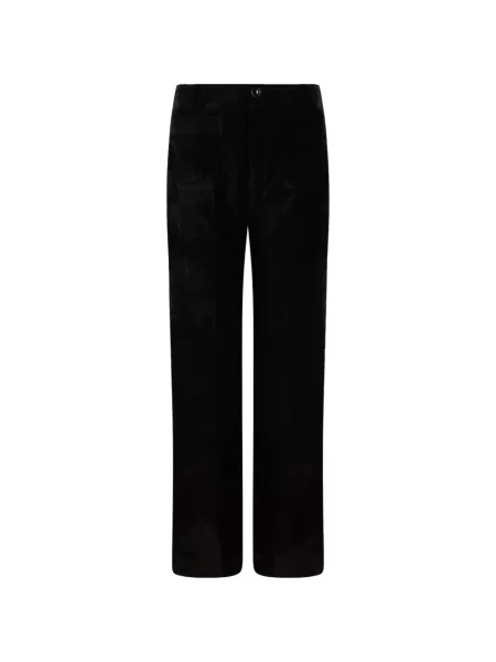 Pantaloni Derhy de catifea cord negru