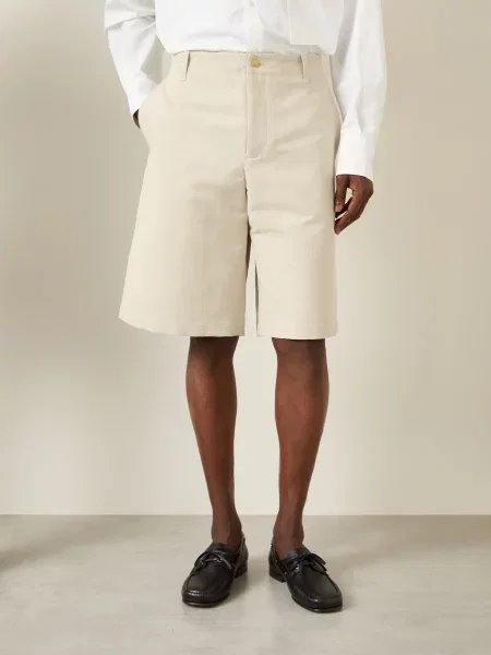 Jacquemus Šortky Le Short Camargue béžová