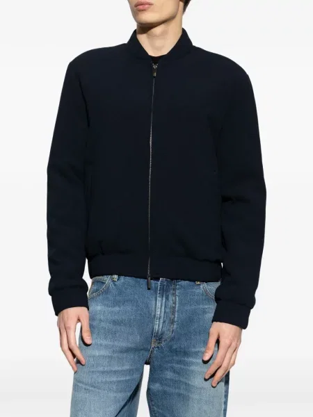 Geacă bomber Emporio Armani albastru