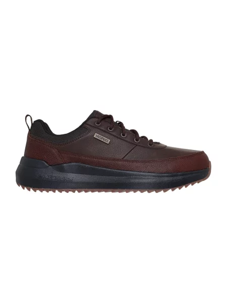Sneakersy Skechers skórzane brązowe