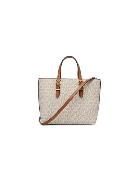 MICHAEL Michael Kors Kézitáska elefántcsont / karamell / sötét barna