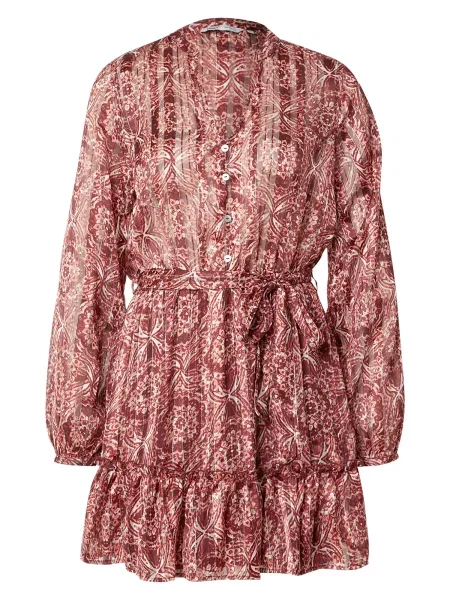 ONLY Rochie tip bluză ONLAvery portocaliu pastel / roșu vin / murdar alb