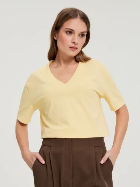 Tricou Marisse galben