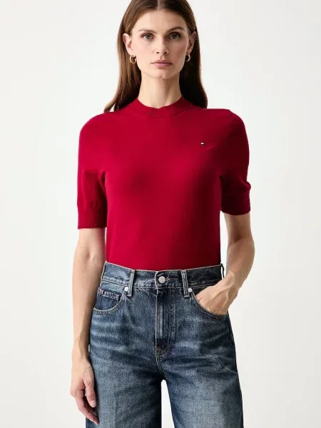 Pulover Tommy Hilfiger roșu