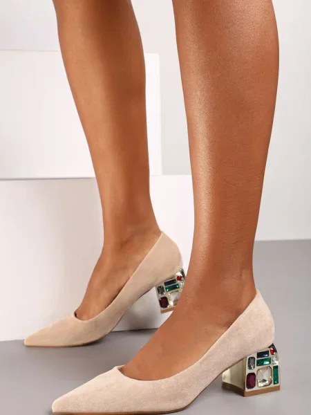 Pantofi cu toc Inny bej