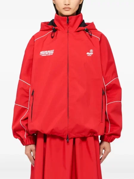 Geacă Msgm cu glugă roșu