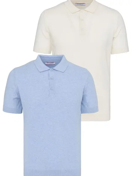 Felix Hardy Tricou ecru / deschis albastru