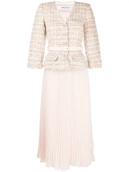 Fusta plisata Self-portrait plisată roz