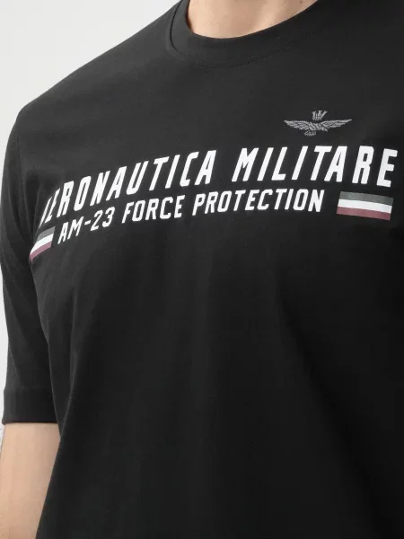 Футболка Aeronautica Militare чорна