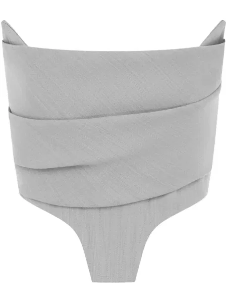 Bluzka Alex Perry z gorsetem bez ramiączek szara