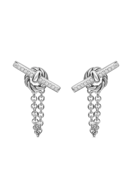 Cercei David Yurman argintiu