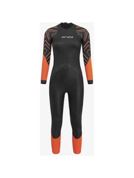 Kombinezon piankowy Orca Zeal Hi-Vis Open Water z długim rękawem pomarańczowy XS czarny