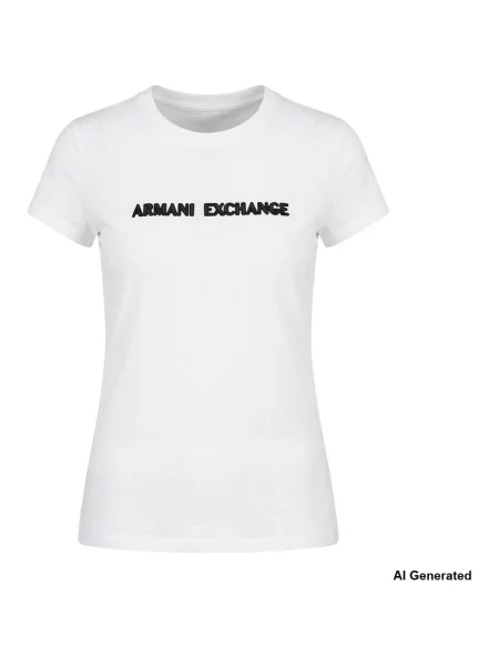 Tricou Armani Exchange alb