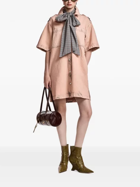 Rochie tip cămașă Essentiel Antwerp roz