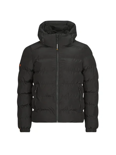 Geacă Superdry cu glugă negru