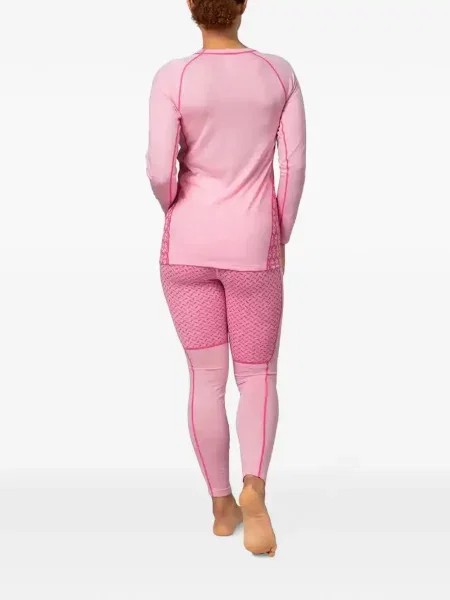 Pantaloni Kari Traa cu imprimeu geometric roz