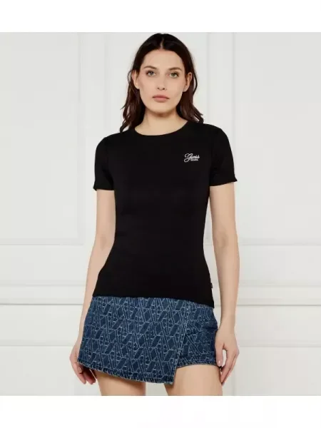 Guess Jeans Tricou EMBRO negru