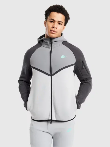 Nike Bluza Rozpinana Z Kapturem Tech szara