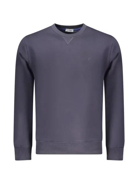 Pulover Coveri Moving cu broderie albastru