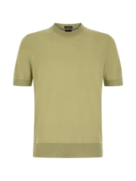 Tricou Boss de lână verde