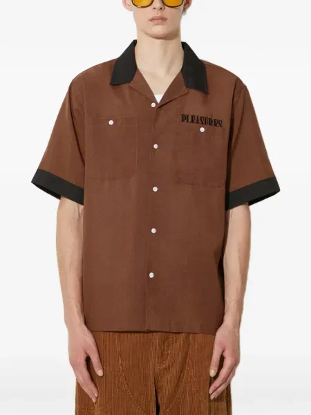 Košile Pleasures hnědá