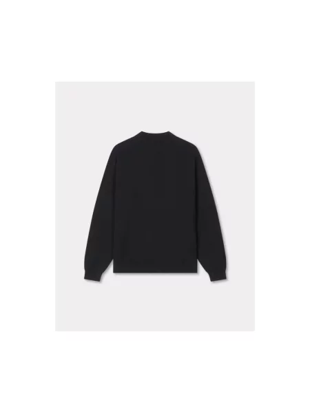 Haftowany sweter Kenzo czarny
